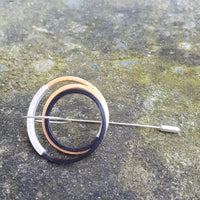 Dobbelt Loop - Pin - Bøg, delvist bejdset