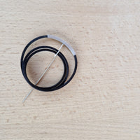 Dobbelt Loop - Pin - bøg, sort bejdset